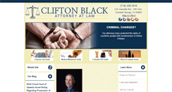 Desktop Screenshot of cliftonblacklaw.com